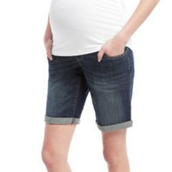 NWT Maternity Medium Oh Baby by Motherhood Secret Fit Belly Bermuda Jean Shorts - Picture 11 of 11